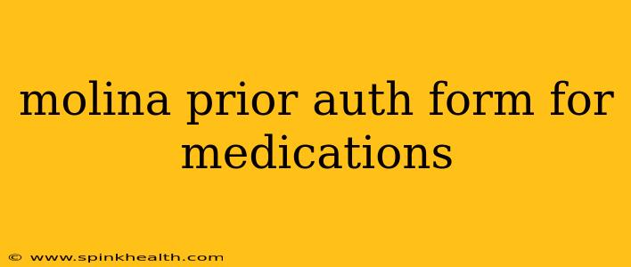 molina prior auth form for medications