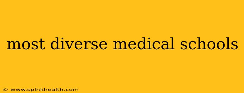 most diverse medical schools