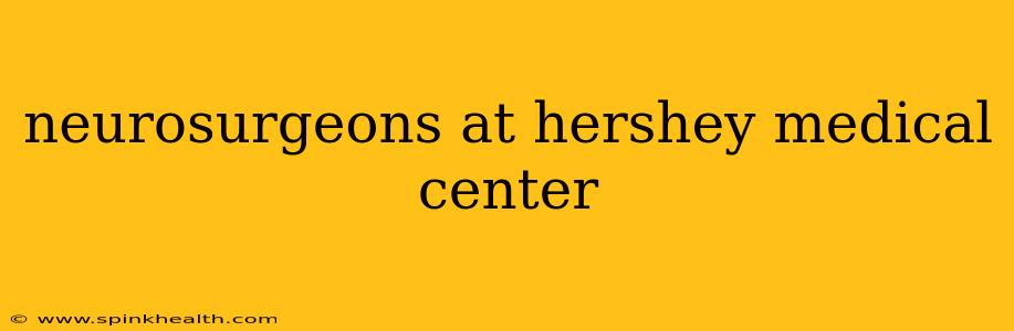 neurosurgeons at hershey medical center