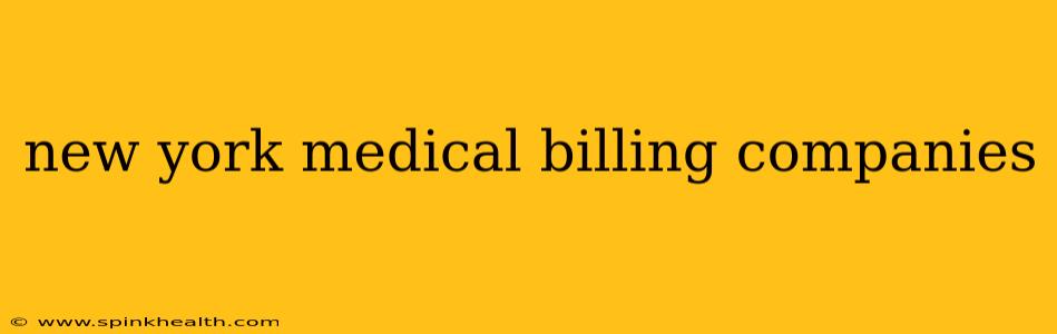 new york medical billing companies