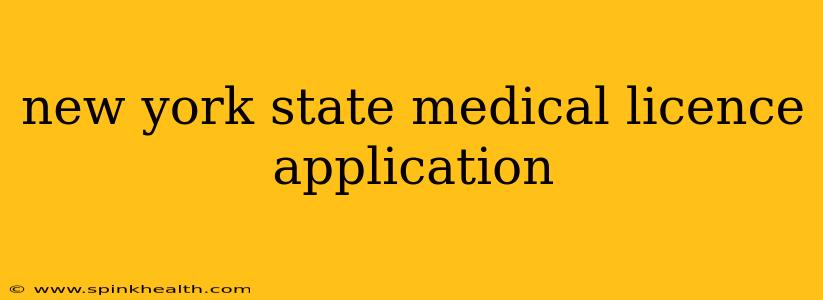 new york state medical licence application