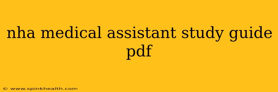 nha medical assistant study guide pdf