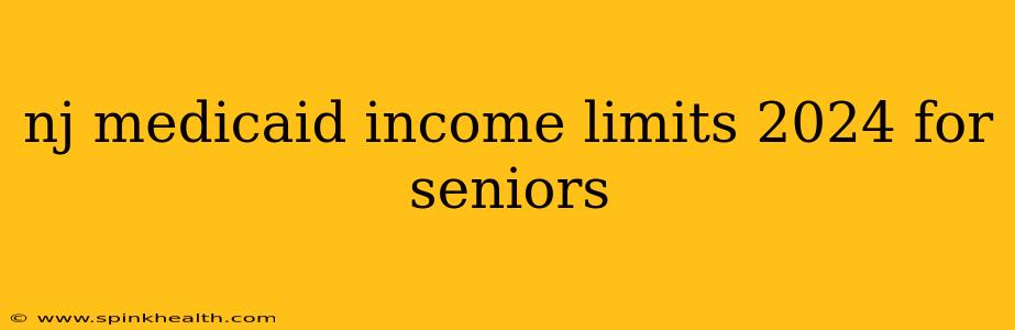 nj medicaid income limits 2024 for seniors