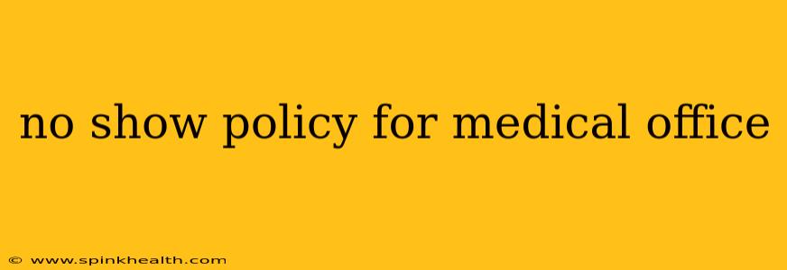 no show policy for medical office
