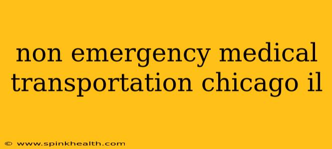 non emergency medical transportation chicago il