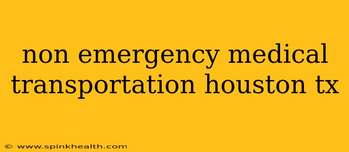 non emergency medical transportation houston tx