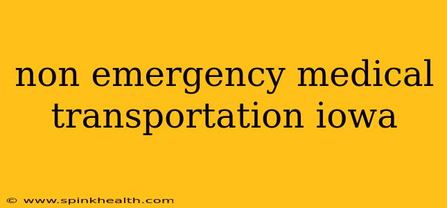 non emergency medical transportation iowa