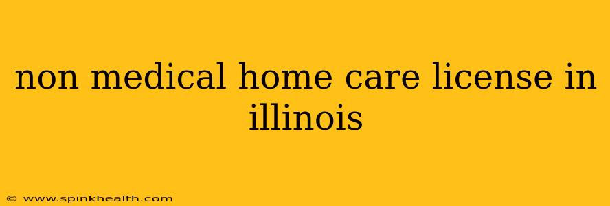 non medical home care license in illinois