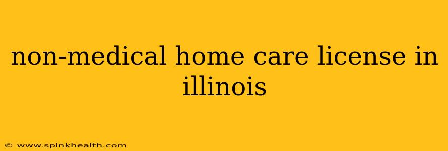 non-medical home care license in illinois