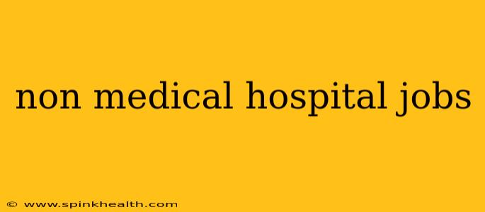 non medical hospital jobs
