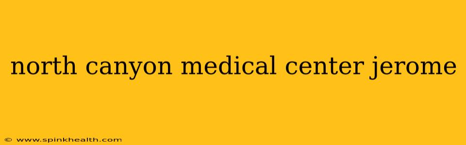 north canyon medical center jerome