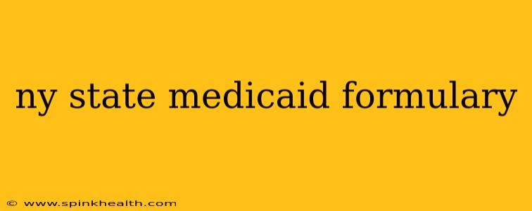 ny state medicaid formulary