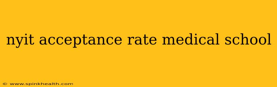 nyit acceptance rate medical school