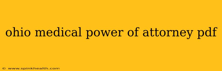 ohio medical power of attorney pdf