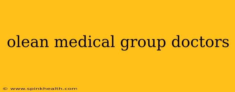 olean medical group doctors