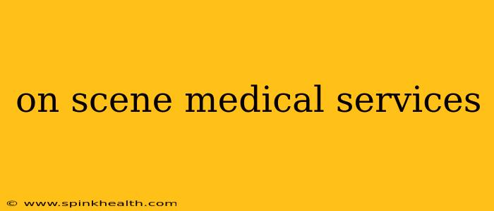 on scene medical services