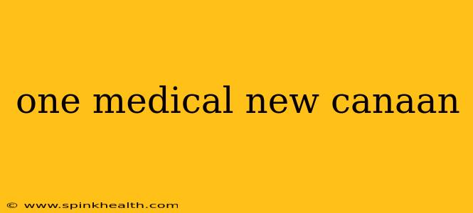 one medical new canaan