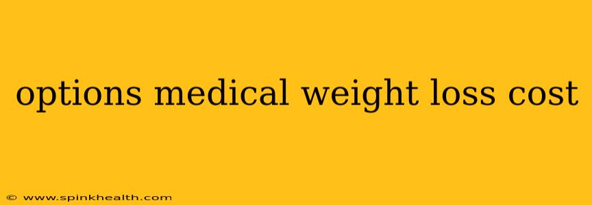 options medical weight loss cost