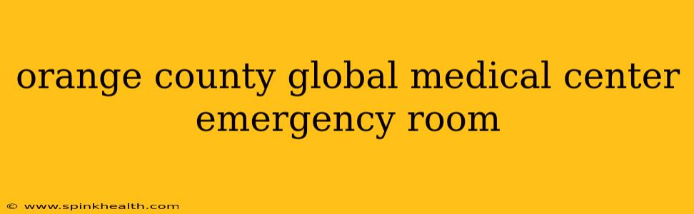 orange county global medical center emergency room