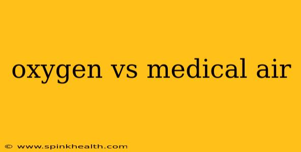 oxygen vs medical air