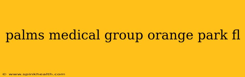 palms medical group orange park fl