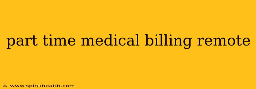 part time medical billing remote