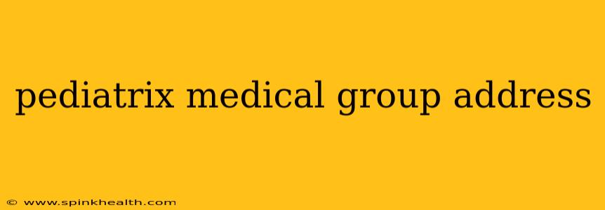 pediatrix medical group address
