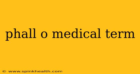 phall o medical term