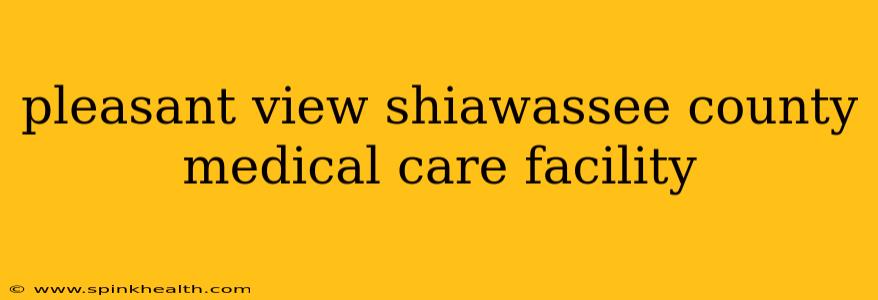 pleasant view shiawassee county medical care facility