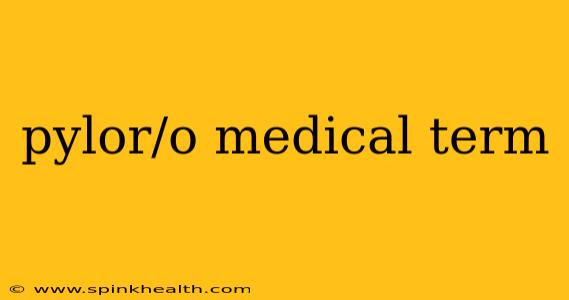 pylor/o medical term