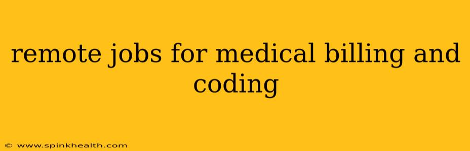 remote jobs for medical billing and coding