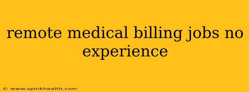remote medical billing jobs no experience