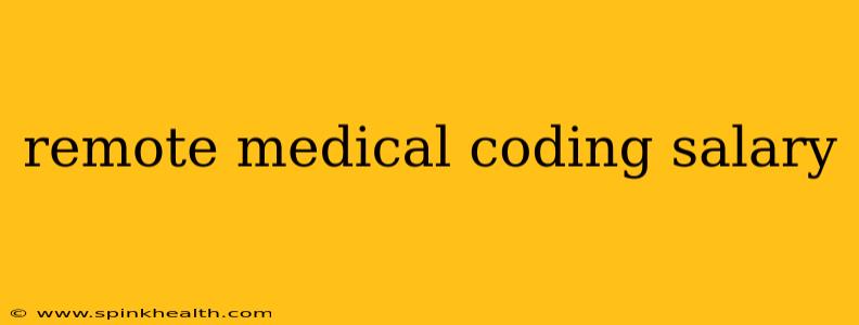 remote medical coding salary