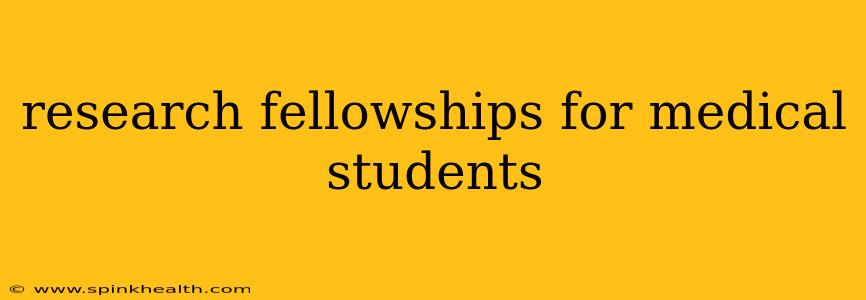 research fellowships for medical students
