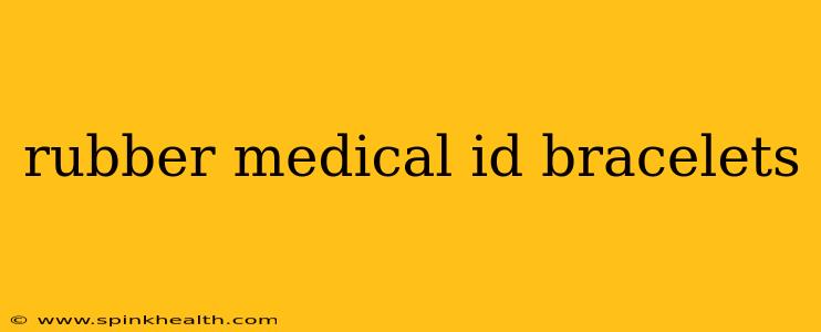 rubber medical id bracelets