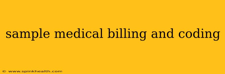 sample medical billing and coding