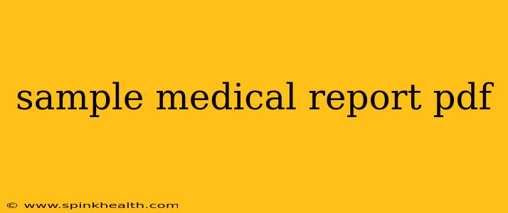 sample medical report pdf