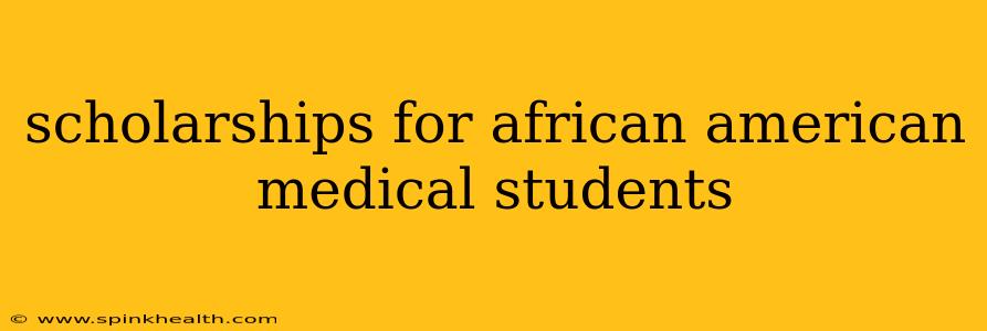 scholarships for african american medical students