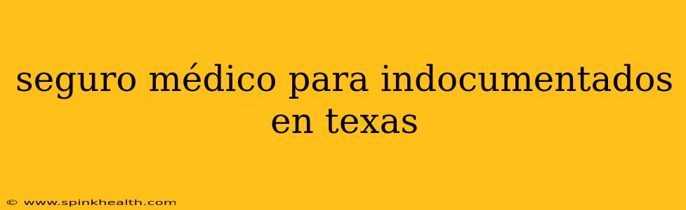 seguro médico para indocumentados en texas