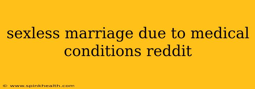 sexless marriage due to medical conditions reddit
