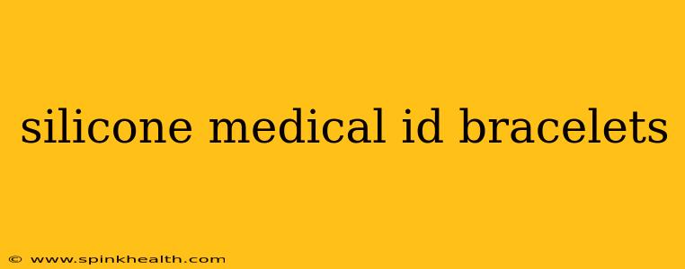 silicone medical id bracelets