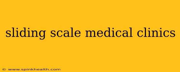 sliding scale medical clinics