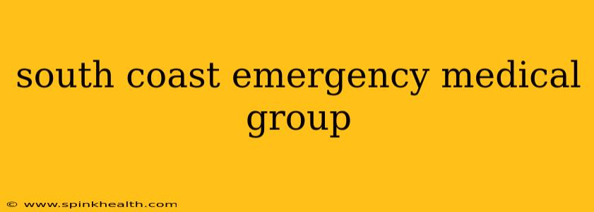 south coast emergency medical group