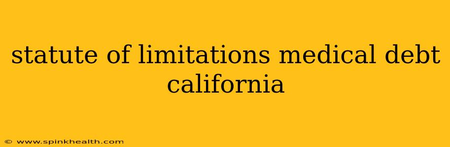 statute of limitations medical debt california