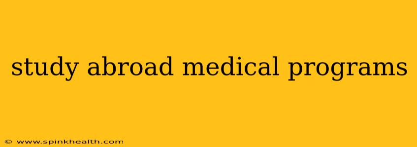 study abroad medical programs