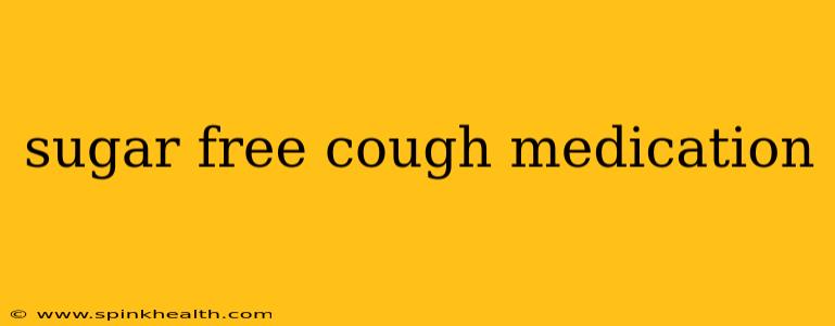 sugar free cough medication