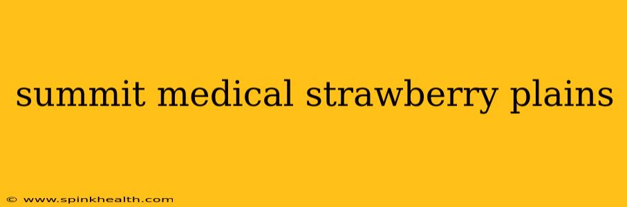 summit medical strawberry plains