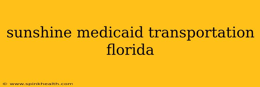 sunshine medicaid transportation florida
