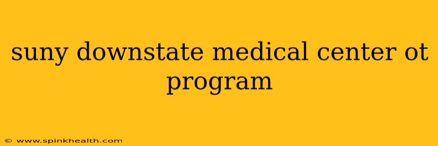 suny downstate medical center ot program