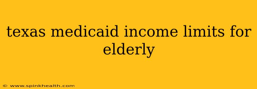 texas medicaid income limits for elderly